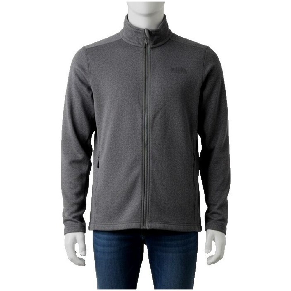 The North Face Men's Large L Full Zip Jacket Fleece Lined Gray NF0A2TCO